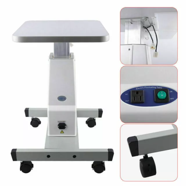 Electric Optometry Work Table 40 x 48cm Electric Power Optometrist Work Stand US