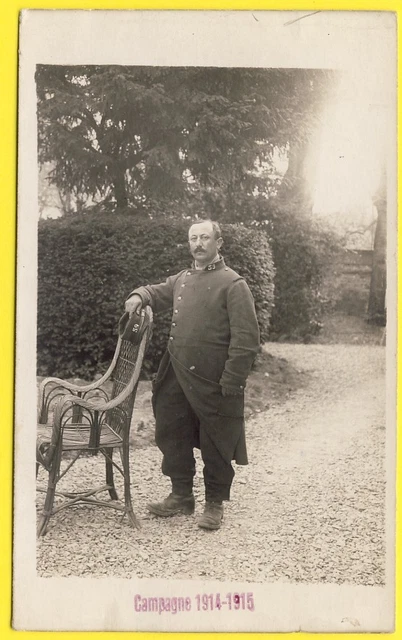 cpa CARTE PHOTO St JULIEN Soldat 59e Régiment Militaire Poilu CAMPAGNE 1914-1915