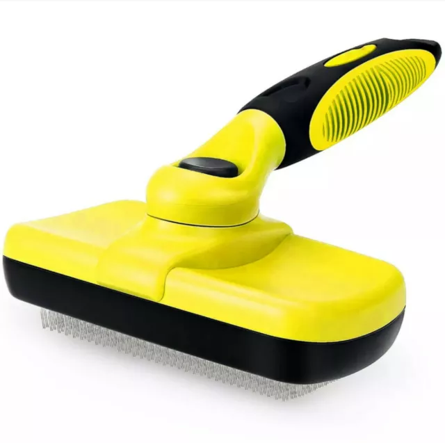 Self Cleaning Pet Dog Cat Slicker Brush Grooming For Medium And Long Hair Pets