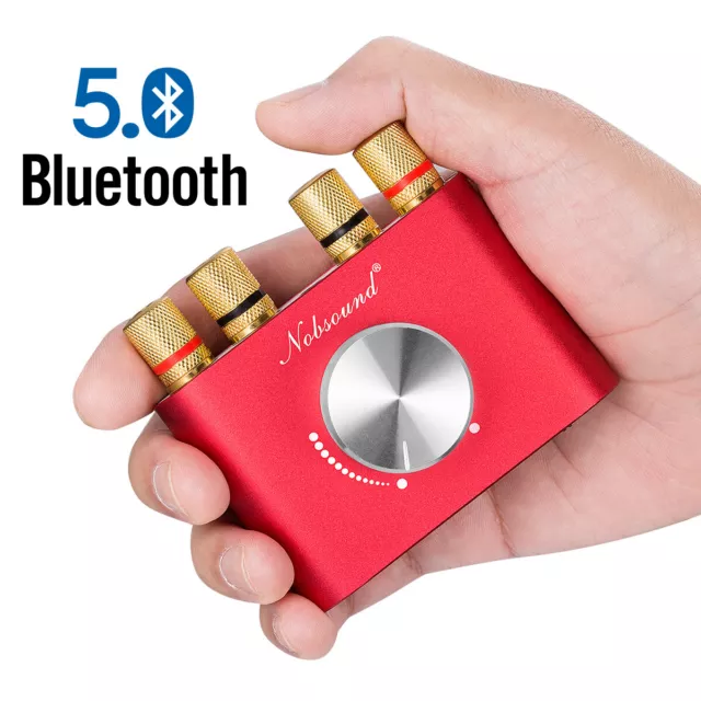 Nobsound Mini Bluetooth 5.0 Digital Amplifier HiFi USB Stereo Power Amp 50W+50W