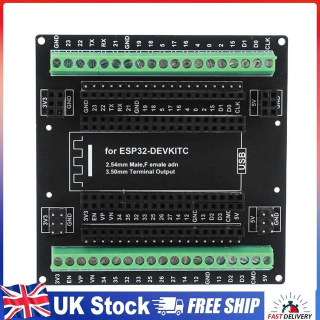 3 TYPES OUTPUTS GPIO Expansion Module for ESP32-DevKitC ESP-WROOM-32 £8 ...