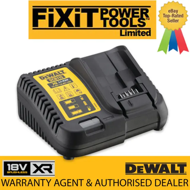 DeWALT DCB115 Li-Ion XR Multi-Voltage Battery Charger 10.8-18v (DCB105 REPLACE)