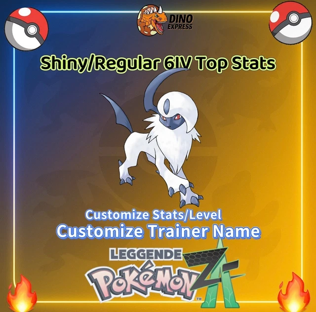Pokémon Shiny Absol 6IVs Level 100 Dans Masterball - Baron - Pour Pokémon Légendes Z-A (Switch/3DS)