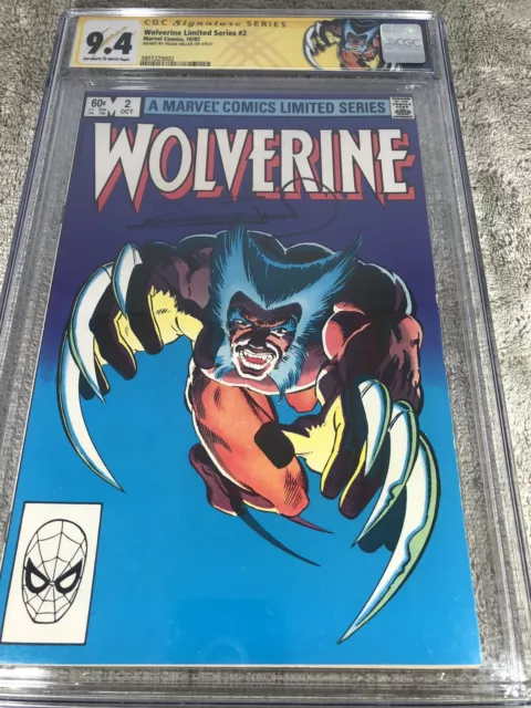 Wolverine Limited Series 2 CGC 9.4 SS Frank Miller 10/1982 Custom Label