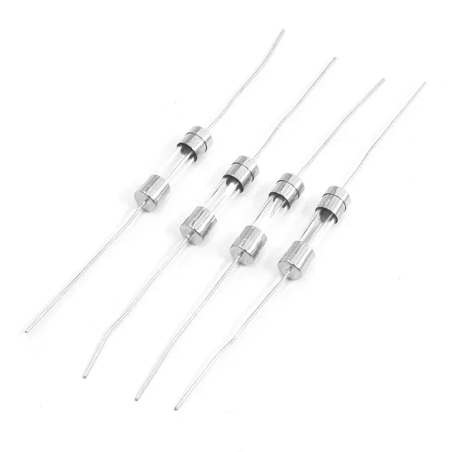 250V 12A 4,5x22mm cable axial baja capacidad ruptura de fusible de vidrio 4pcs