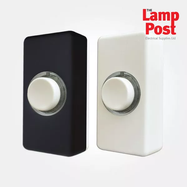 Eterna BPLWB - Illuminated Door Bell Push Wired Comes With White & Black Covers