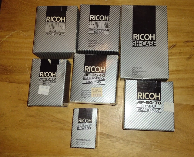 Ricoh Camera Tele Conversion Lens & Close Up Adaptor Lot Plus More