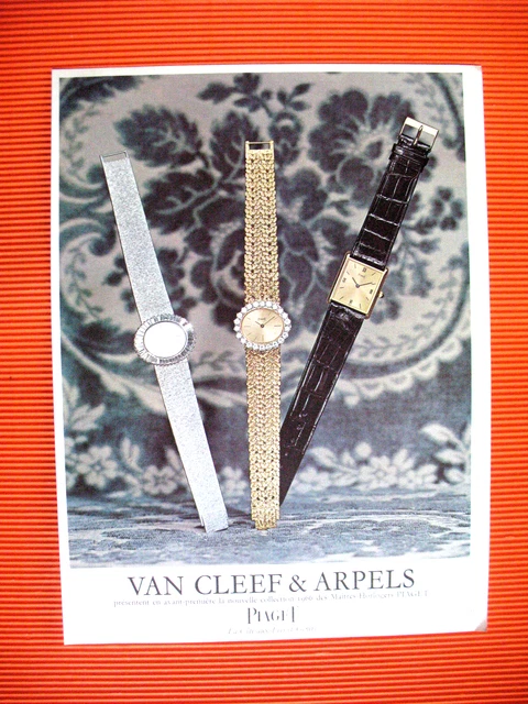 Piaget Watchmaking Press Advertisement Van Cleef & Arpels Ad 1965 Watch
