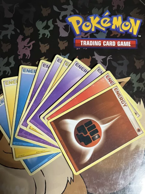💫 Pokemon - Lot de 10 cartes Energie - 2006 - Bloc Ex - Played