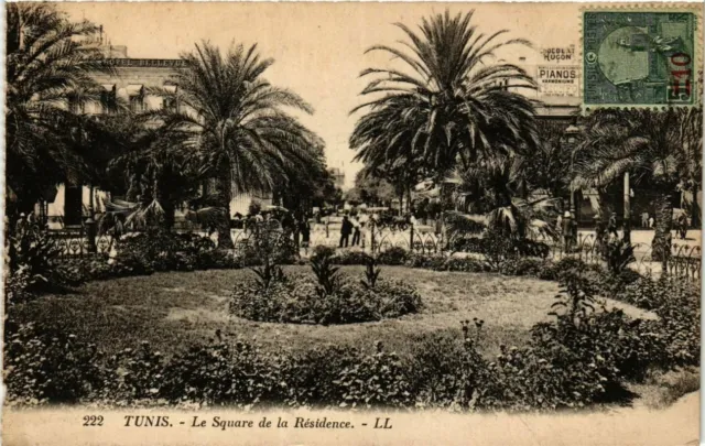 CPA AK TUNISIE TUNIS - Le Square de la Residence (239538)