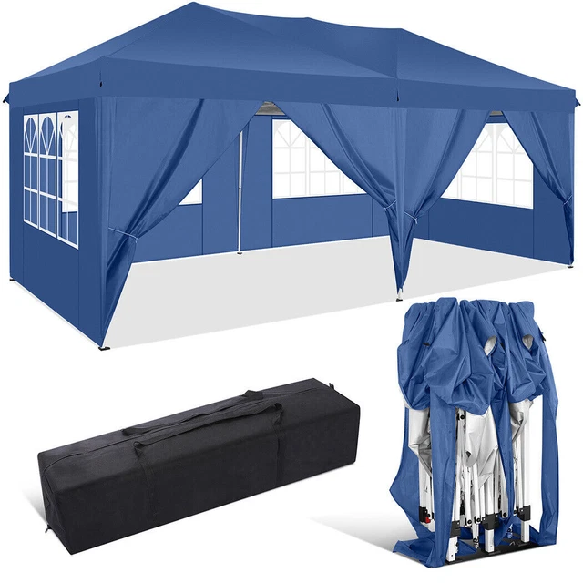 Klapp Pavillion 3x6m Faltpavillon Outdoor Gartenzelt Partyzelt Wasserdicht Zelt