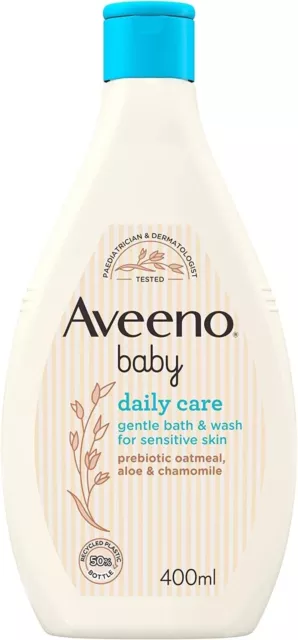 Aveeno  Baby  Baby  Gentle  Bath  and  Wash ,  White ,  400  Ml ( Pack  of  1 )