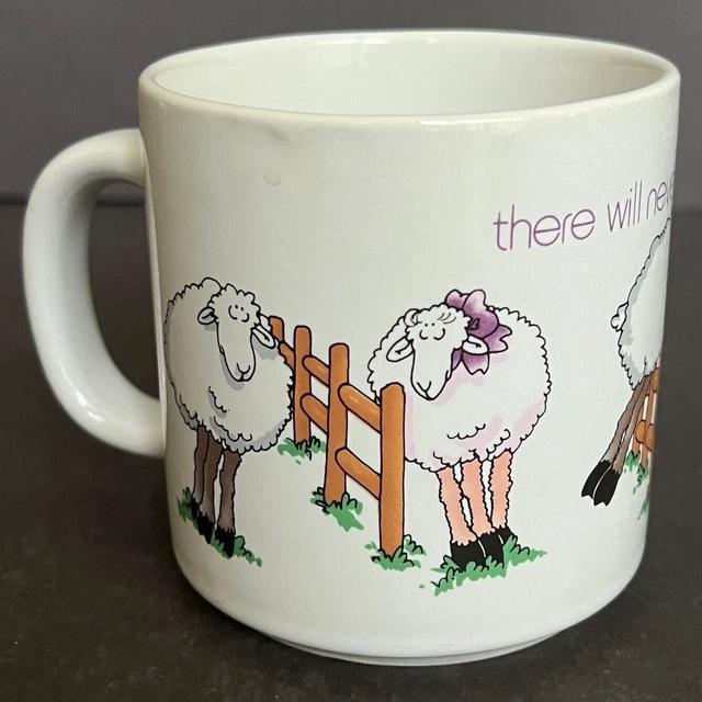 Vintage Sheep Mug There will never be another ewe Animal Gift Russ Berrie Korea