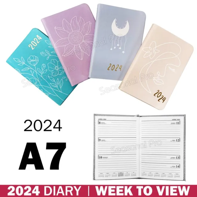 2024 Mini Pocket Size Diary Week To View School Work Office Planner Journal AU