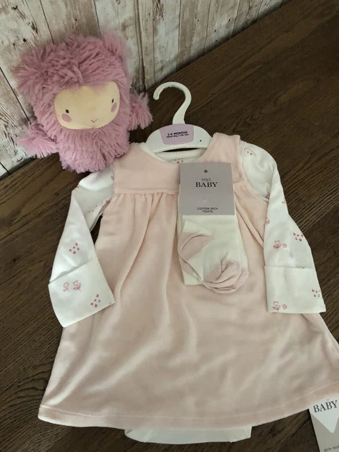 Brand New M&S Baby Girl Clothing Bundle Aged 3-6 Months Pink