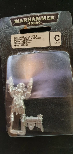 WARHAMMER 40K, SERAPHIM BATTLE SISTER BLISTER Ver.1, METAL METALL, OOP BLISTER
