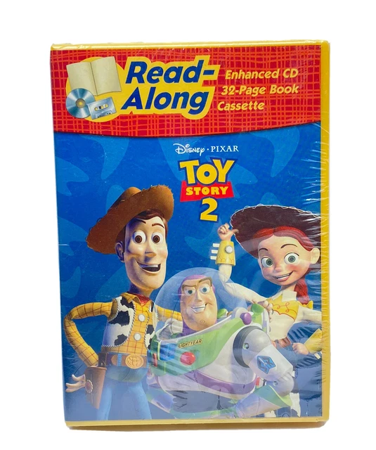 DISNEY PIXAR TOY Story 2 ReadAlong Enhanced CD 32 Page Book Cassette