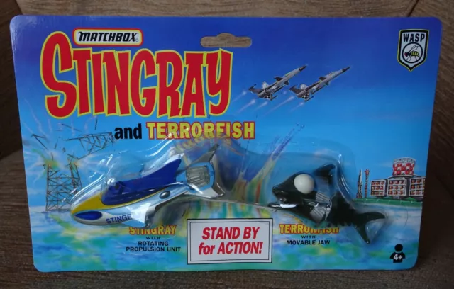 Matchbox Stingray and Terrorfish 2 pack 1993 carded unopened