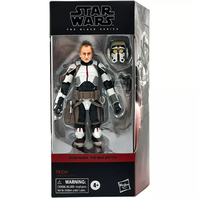 TECH THE SPECIALIST FIGURE 15cm STAR WARS THE BAD BATCH BLACK SERIES HASBRO OVP