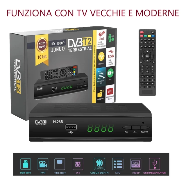 Decoder TIMvision Sagemcom 2021 – Tim Box DVB-T2 Android 4K Con Telecomando (Usato)