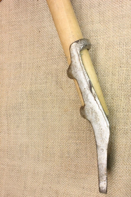 Old 1" Flag Pole Bracket Banner Holder Star Vintage Cast Iron Silver Galvanized 4