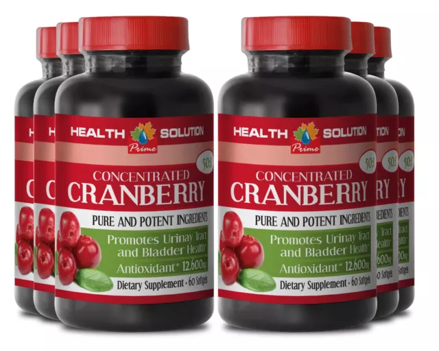 Concentrated Cranberry Extract 50:1 252mg - Urinary Tract Bladder Help - 6B