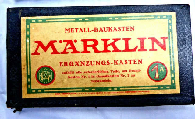 Märklin-Metallbaukasten Nr. 1A von 1922