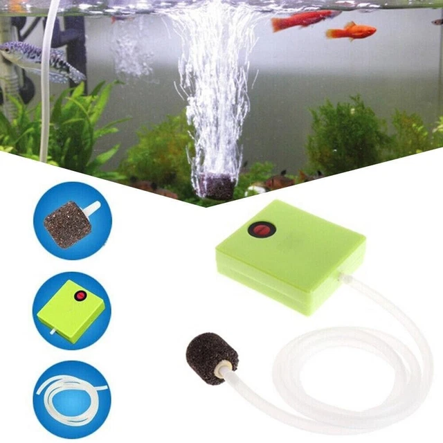 Cell Battery Operated Oxygenator Mini Oxygen Pump Fish Tank Aquarium Air Pump
