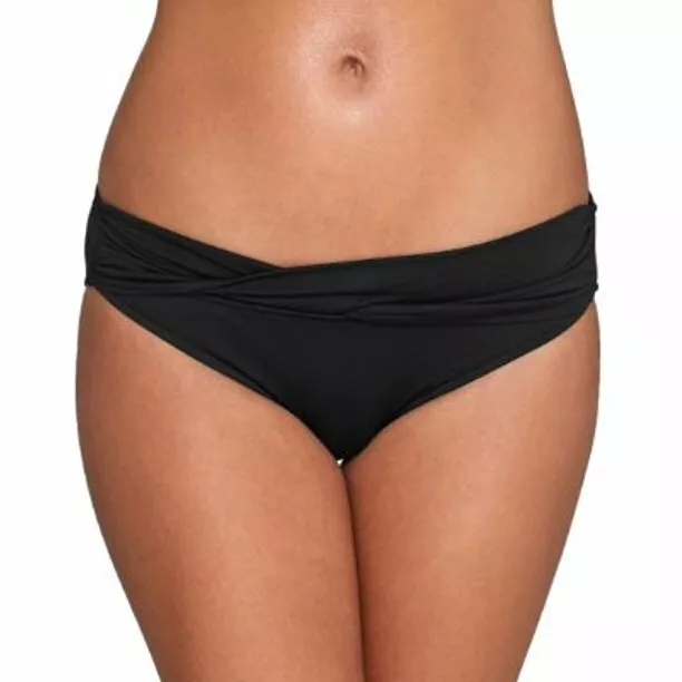 Seafolly Twist Band Hipster Bikini Bottom Women's sz 6 US Black