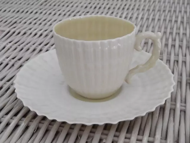 Belleek Limpet Shell Demitasse Cup and Saucer Set(s) - 3rd Black Mark 1926-1945