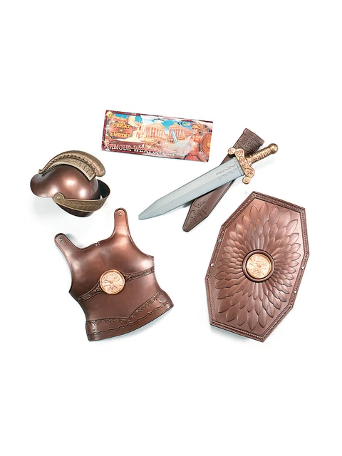 Romano Armatura Arma Set Bambini Scuola Medievale Libro Giorno Warrior