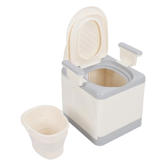FOLDABLE BEDSIDE COMMODE Fall Odor Proof Portable Toilet Bedside