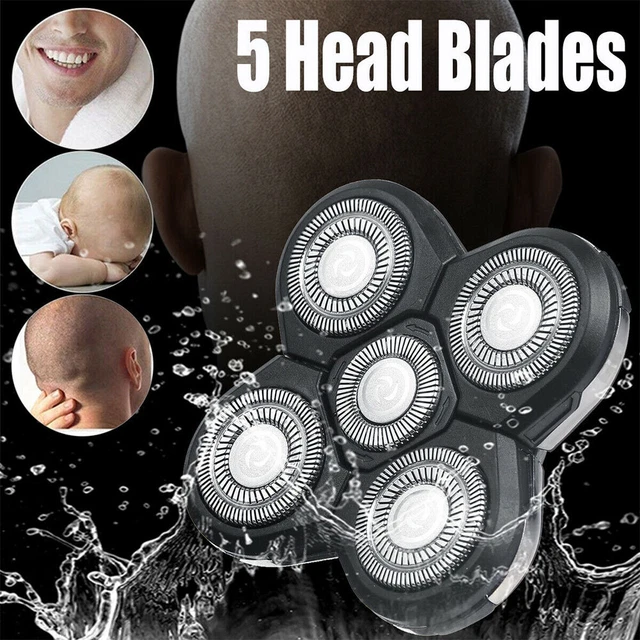 5 Head Blades Shaver Cutter Replacement Part For Electric Razor Shaving Bald
