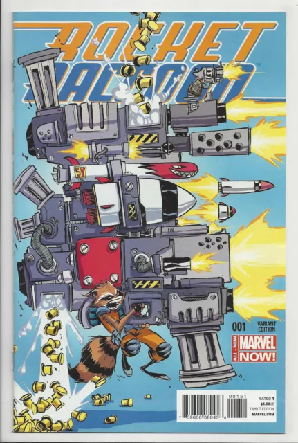 ROCKET RACCOON #1 SKOTTIE YOUNG BABY VARIANT Guardians Galaxy Marvel 2014 NM- NM