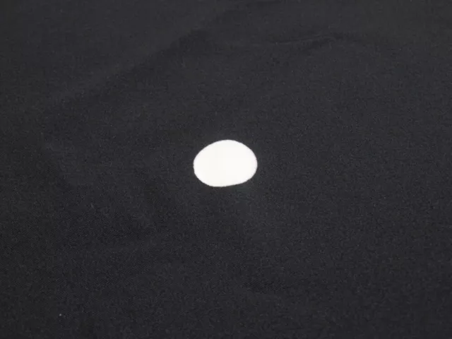 F01z1100  Japanese Kimono Silk TOMESODE BOLT FABRIC  Black 629.9x14.6 3