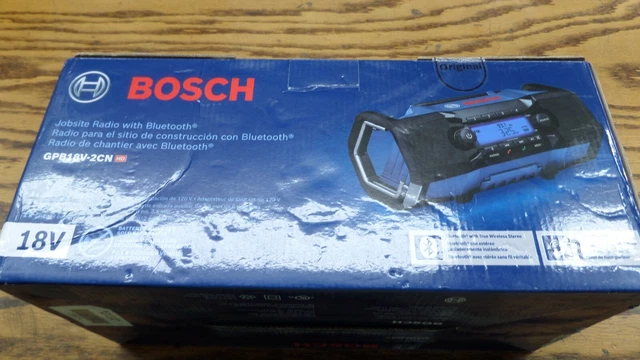 (RI2) Bosch GPB18V-2CN 18V Compact Jobsite Radio with Bluetooth *NEW*