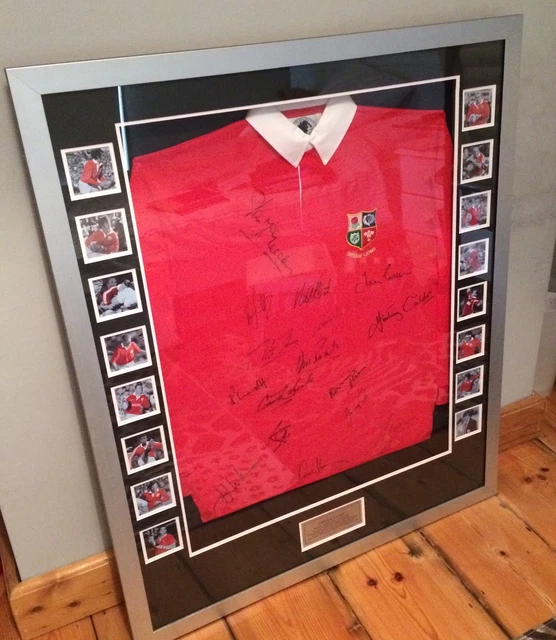 DREAM LIONS RUGBY Team Signed Shirt Rare and Collectible Framed