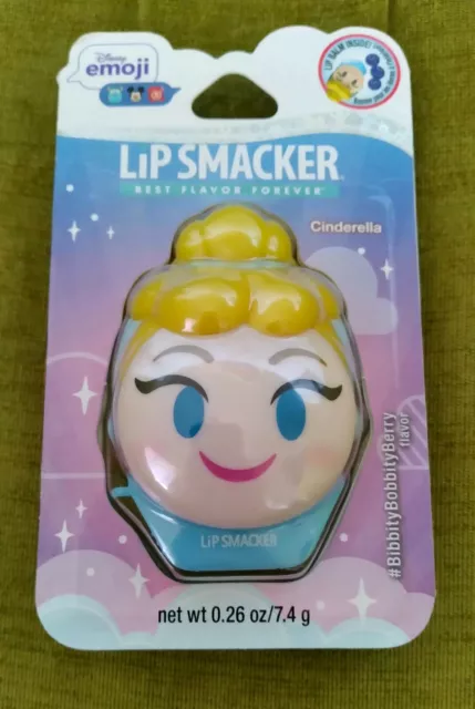 Lip Smacker Disney Emoji Lip Balm, Cinderella, Bibbity Bobbity Berry, 0.26 oz