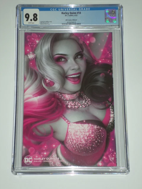 Harley Quinn 14 (2022 DC) CGC 9.8 KRS Edition B, Limited Trade Warren Louw Cover