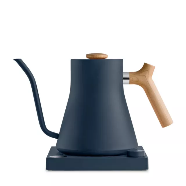 Fellow Stagg EKG Electric Gooseneck Kettle Stone Blue Maple Handle