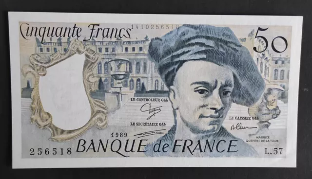 France Billet de 50 Francs Quentin de la Tour 1989 L.57 Ref : F.67/15