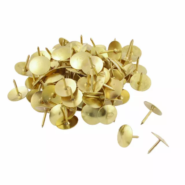 400 Drawing Pins Gold Silver Push Pins Cork Board Thumb Tacks Boxed  Stationery