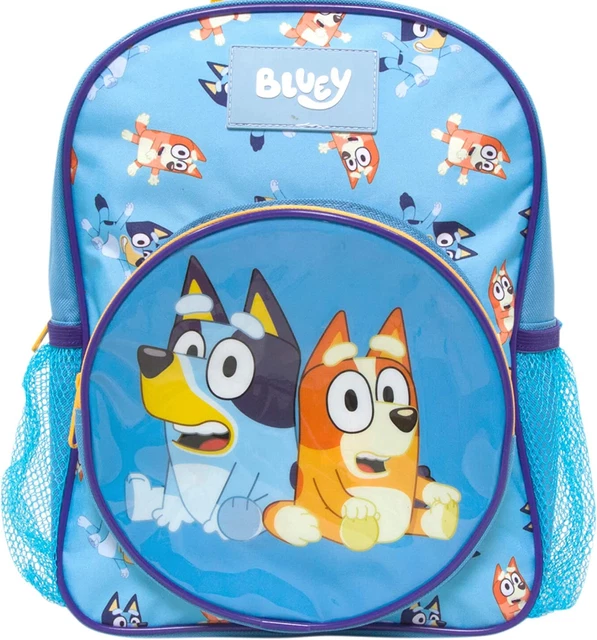 Bluey & Bingo Pink Backpack, Nursery & School Bag, Glitter Front Pocket, Wate... | UK