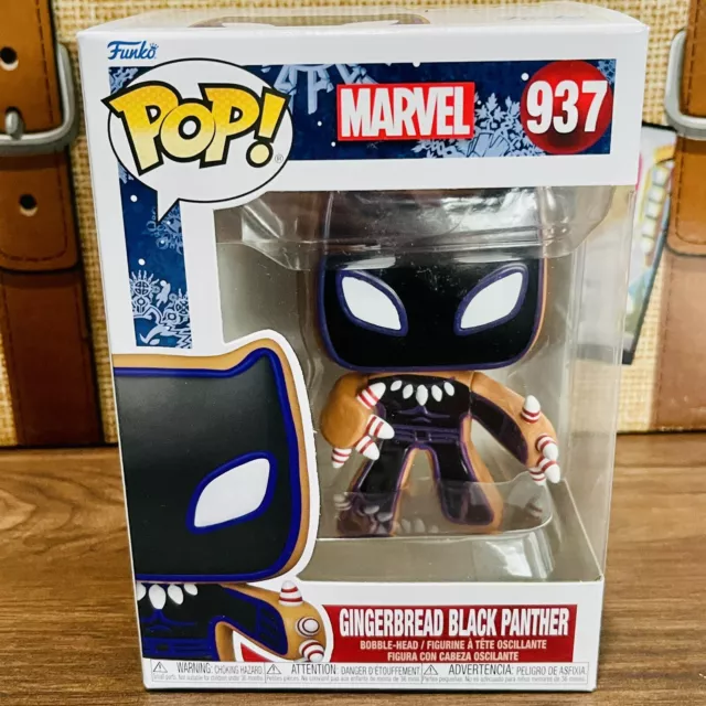 Funko Pop! Marvel Black Panther Gingerbread Vinyl Figure- Holiday Christmas