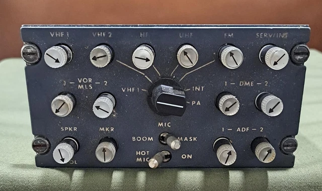 Avtech 5261-1 Audio Control Panel  As Removed - Unit removed for upgrade