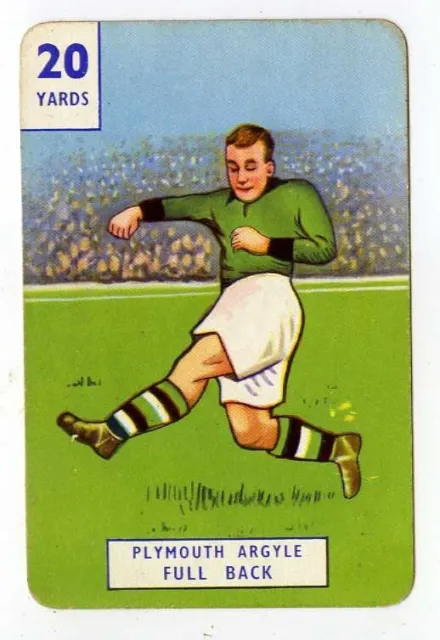(cik127) RARE Football Playing Card - Plymouth Argyle  1946-7