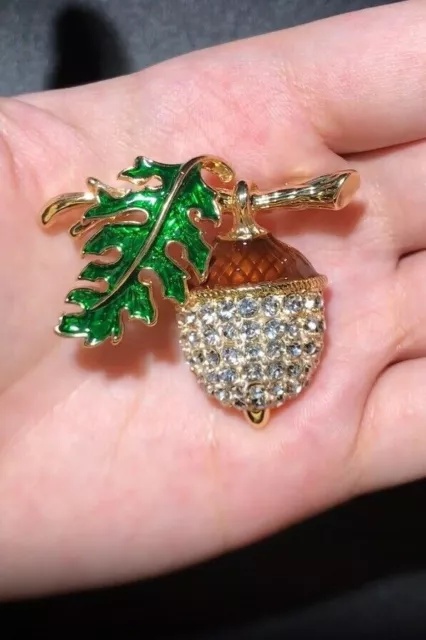 Weihnachts Brosche, Weihnachten Schmuck, Eichel Brosche 3