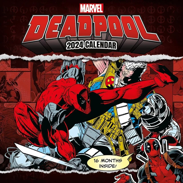 DEADPOOL MARVEL COMICS Official 2024 Calendar Officially Licensed EUR