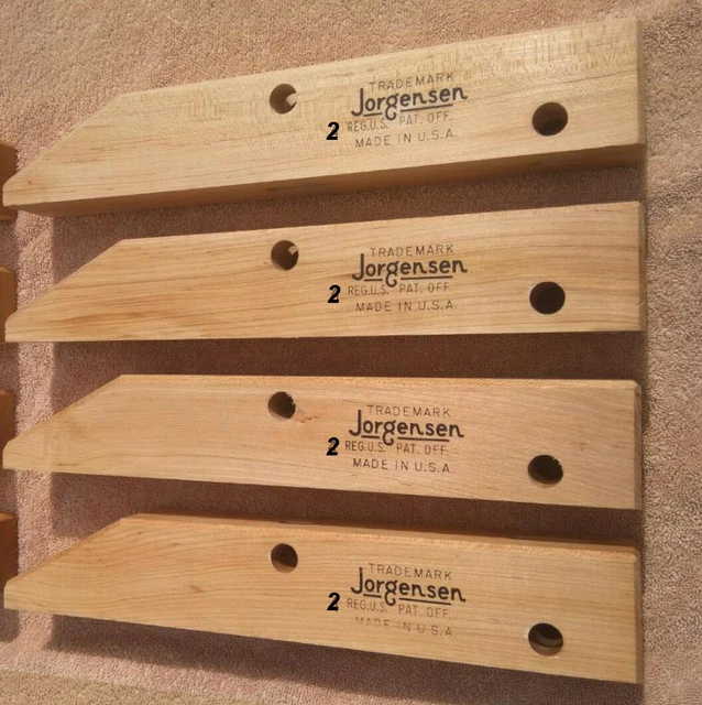 Jorgensen Hand Screw Clamp Jaws 4 pc 12" Woodworking Clamp Rebuild Parts