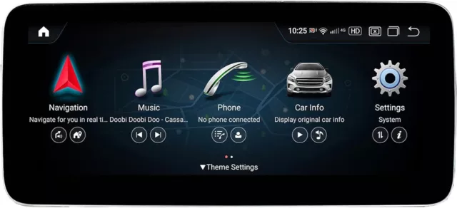 10.25"IPS DAB+Android 13 6+64G Autoradio CarPlay Navi NTG Mercedes C-Klasse W204